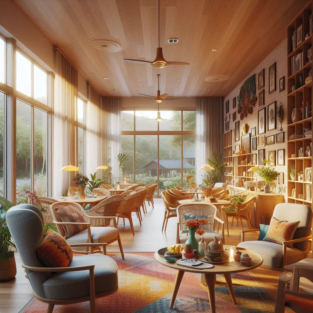 Een deel van het interieur